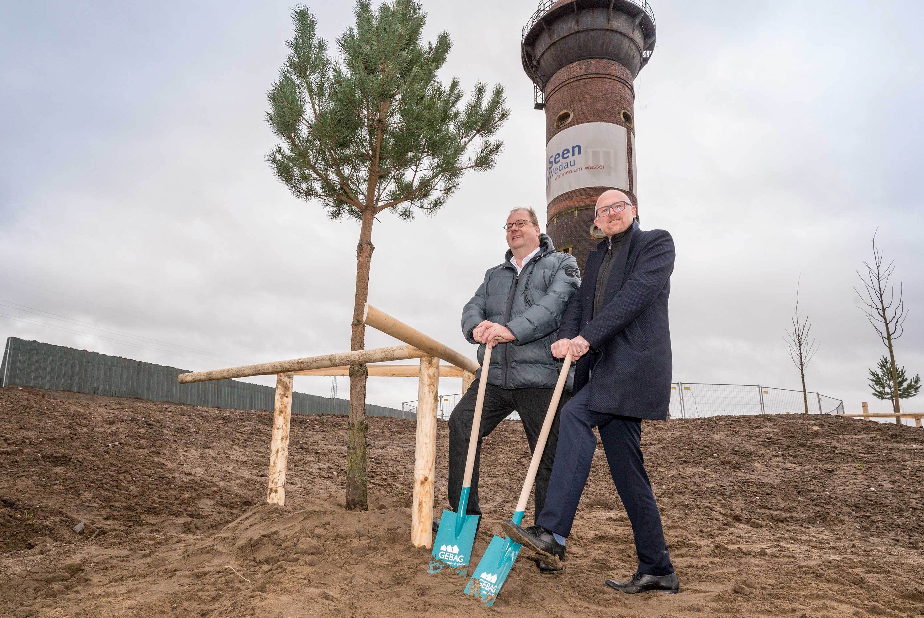 20220223 PM 6 Seen Wedau Pflanzung erster Baum Foto Uwe Koeppen
